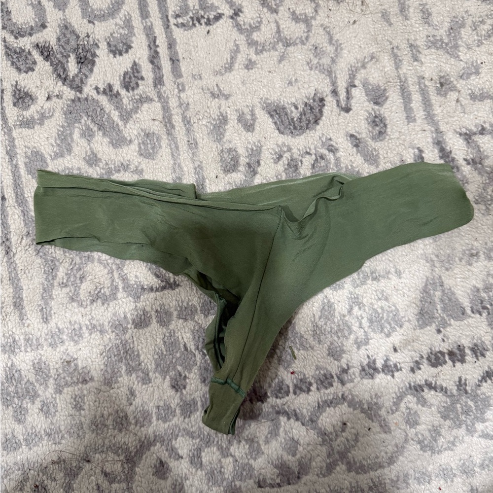 Green Victoria’s Secret thong